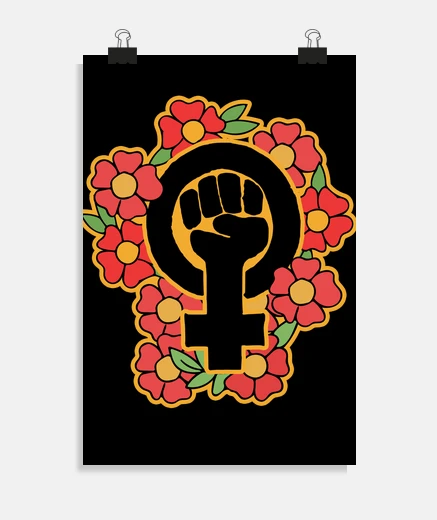 Póster simbolo feminista