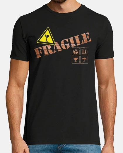 T-shirt simbolo fragile simbo los fragile