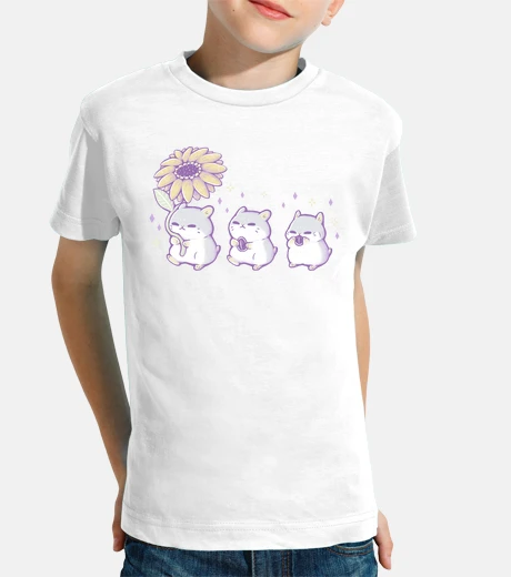 Abbigliamento simpatici criceti con girasole