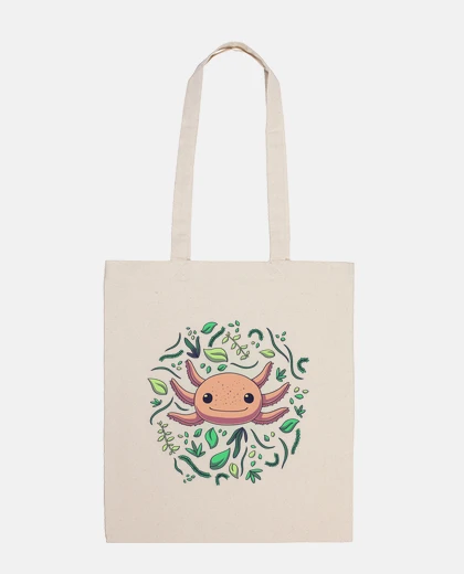 Borsa simpatico axolotl messicano lascia la borsa