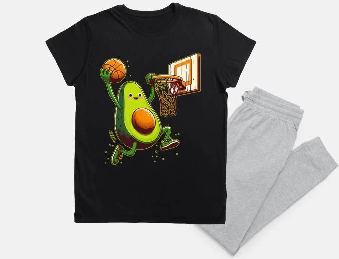 Pigiama simpatico basket di frutta avocado kawa