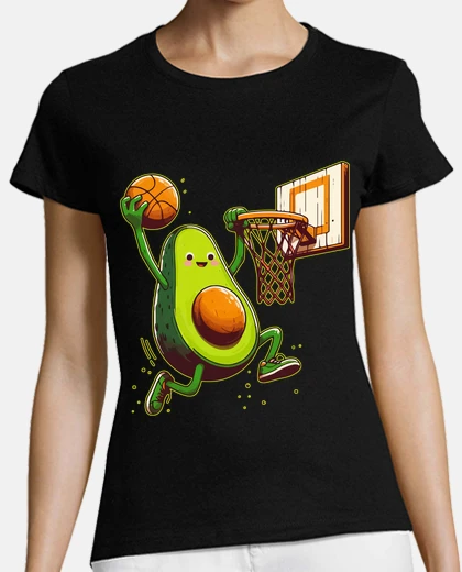 T-shirt simpatico basket di frutta avocado kawa