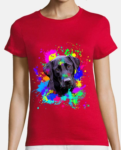 T-shirt simpatico cane nero labrador retriever