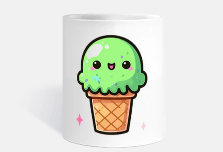 Tazza simpatico cono gelato - gelato al pista