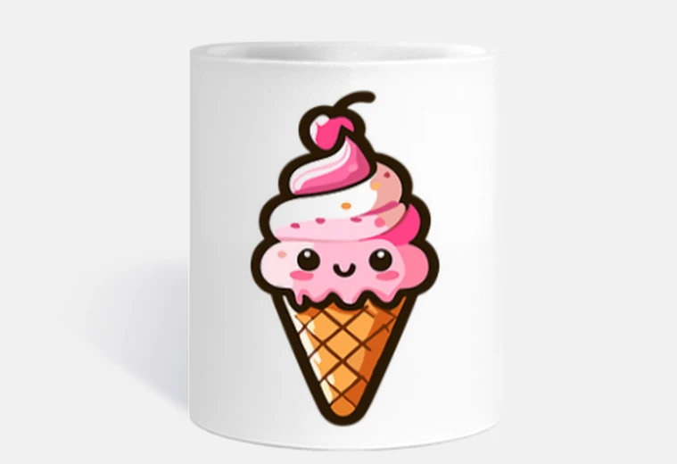 Tazza simpatico cono gelato - gelato italiano