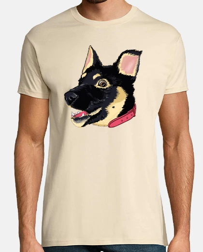 T-shirt simpatico cucciolo di cane pastore tede