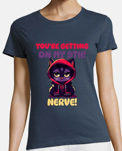 T-shirt simpatico gatto anime kawaii in streetw