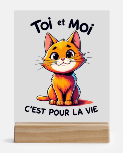 Metacrilato simpatico gatto rosso vita tra te e me