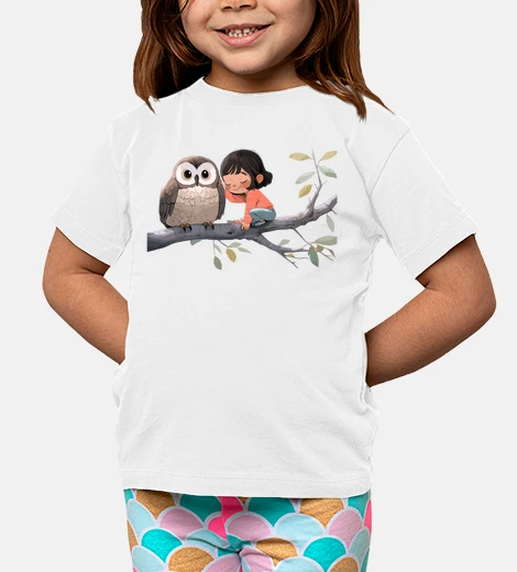 Abbigliamento simpatico gufo che ama coccolare gli an
