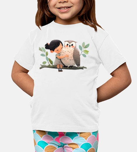 Abbigliamento simpatico gufo che ama coccolare gli an