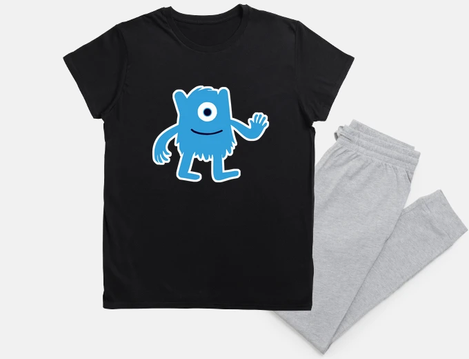 Pigiama simpatico mostro blu