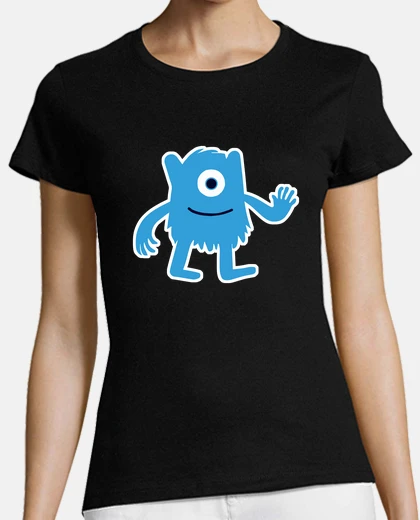 T-shirt simpatico mostro blu