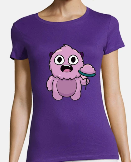 T-shirt simpatico mostro rosa
