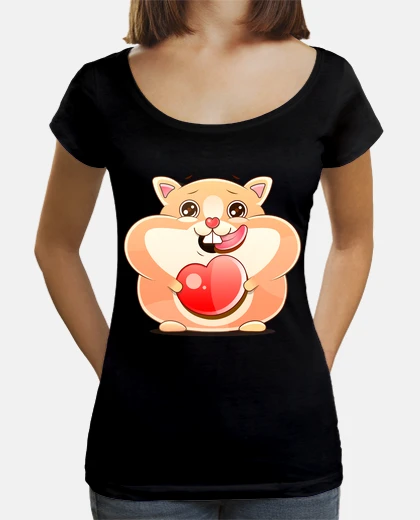 T-shirt simpatico motivo per ragazza da compagn