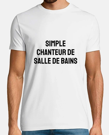 Tee-shirt simple chanteur de salles de bains