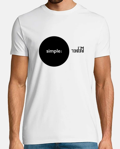 Camiseta Simple Im rebel Sencillo Soy rebelde