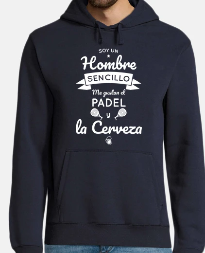 Hoodie simple man paddle and beer