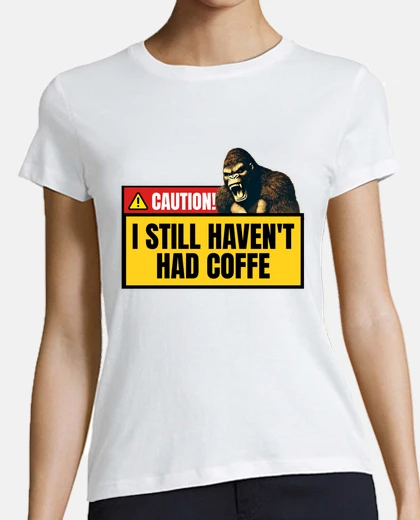 Camiseta sin café peligro