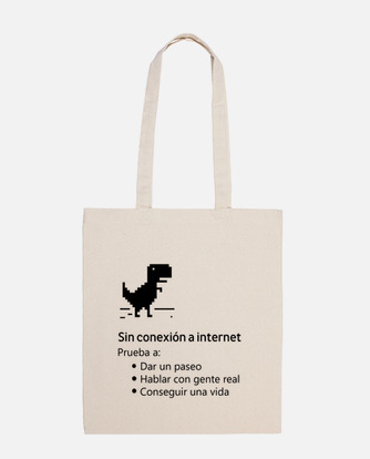 Bolsa sin conexión a internet dinosaurio... | laTostadora