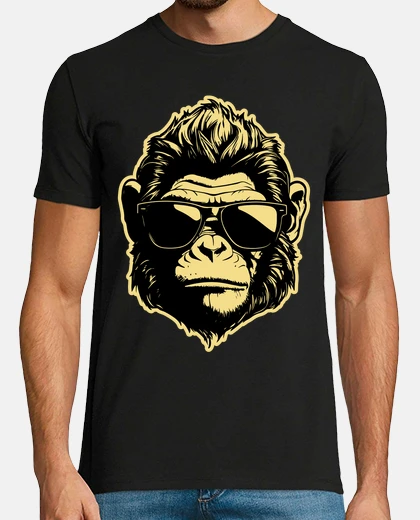 Tee-shirt singe avec des lunettes vintage rétro série sauvegarde écologie mode 