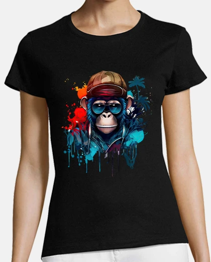 Tee-shirt singe peinture casquette