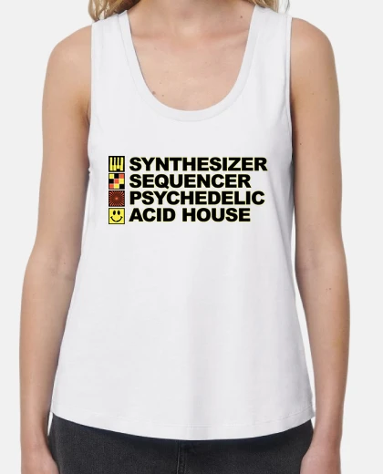 Camiseta Sintetizador Secuenciador Psicodélico