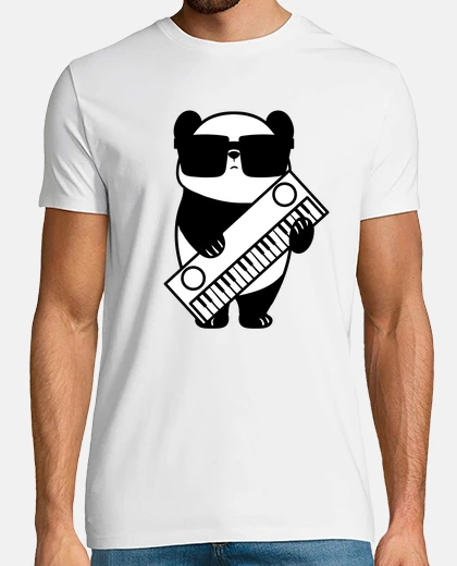 T-shirt sintetizzatore strumento a tastiera pan