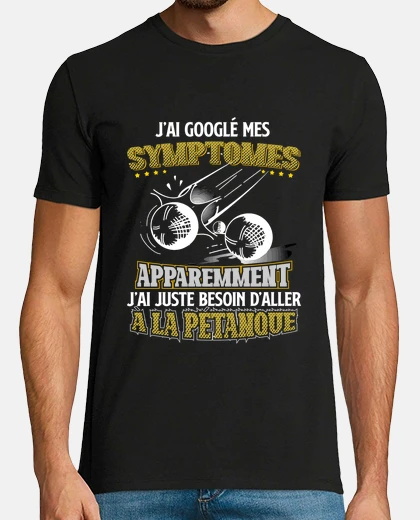 T-shirt sintomi di petanque