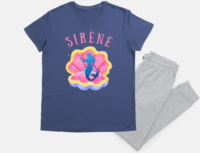 Pigiama sirena conchiglia di perle