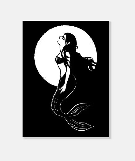 Lienzo sirena oscura