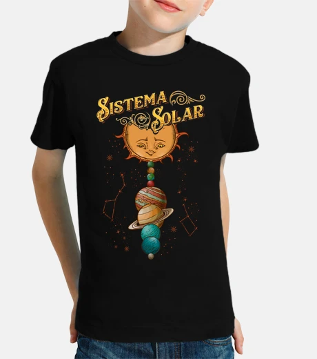 Ropa Sistema Solar Vintage Retro Planetas Vía Láctea Astronauta
