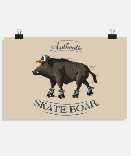 Poster skate boar