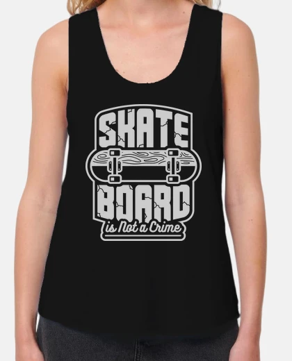 T-shirt skate bordo è not un crime