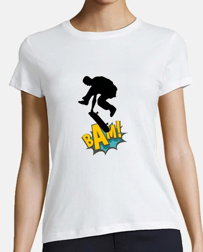 T-shirt skate free style fumetti s bam