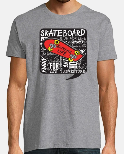 T-shirt skateboard design urbano