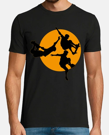 T-shirt skateboard sunset