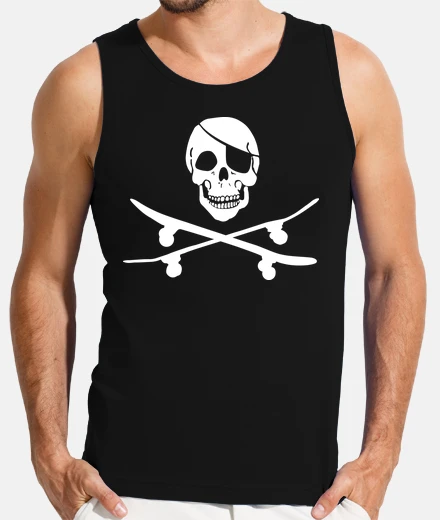 Tee-shirt skateboardeur pirate
