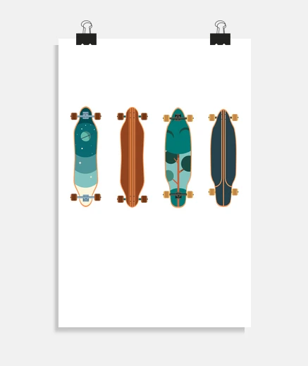 Poster skateboarding set skater skateboard gif
