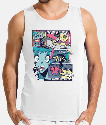 T-shirt skater anime vaporwave