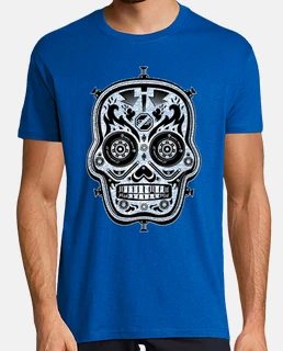 skateskull BN azul