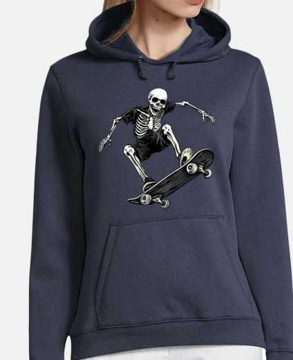 Skeleton skate sudadera