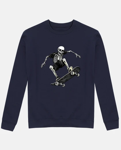 Skeleton skate sudadera