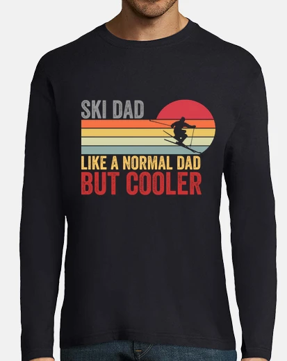 T-shirt ski dad funny cute winter skiing
