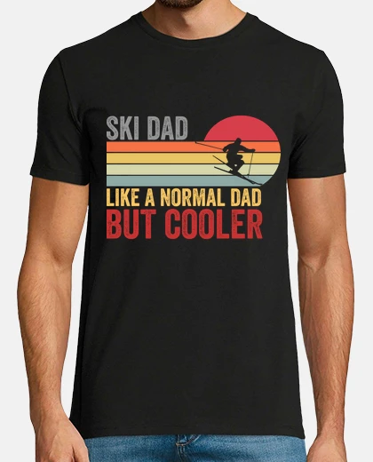 Tee-shirt Ski Dad Funny Cute Winter Skiing