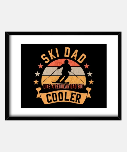 Quadro Ski Dad Funny Skier Gift for Fathers