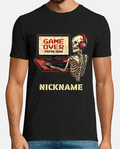 T-shirt ski to elle game over gaming arcade