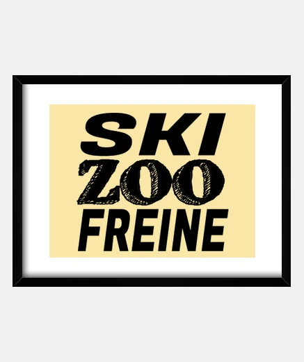 Cadre ski zoo freine