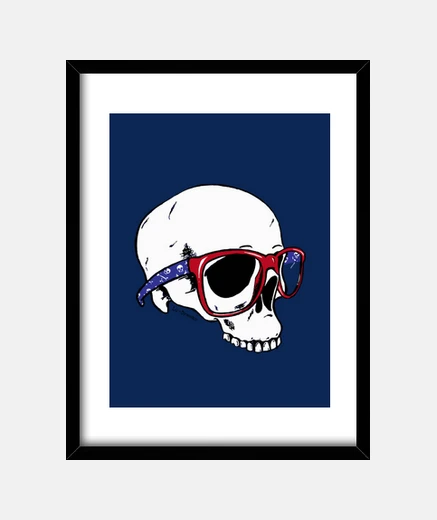 Framed skull