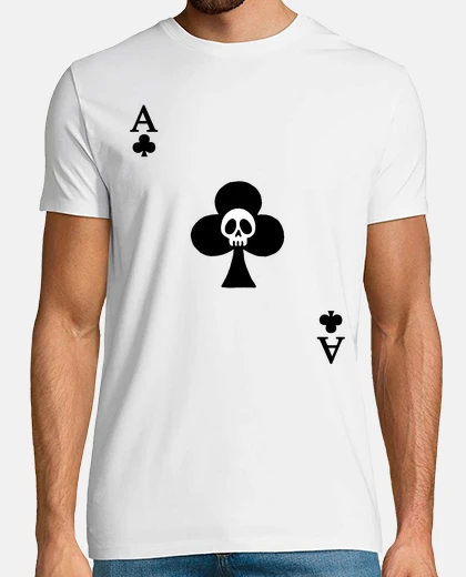 T-shirt skull and ace of clubs