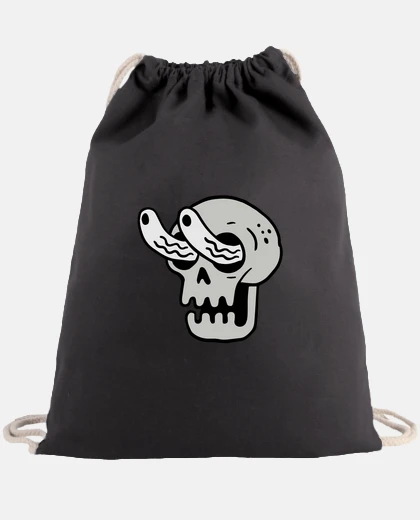 Bag skull backpack with eyes that stick out